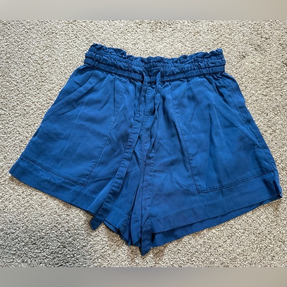 H&M Pants - H&M Blue High Waisted Shorts